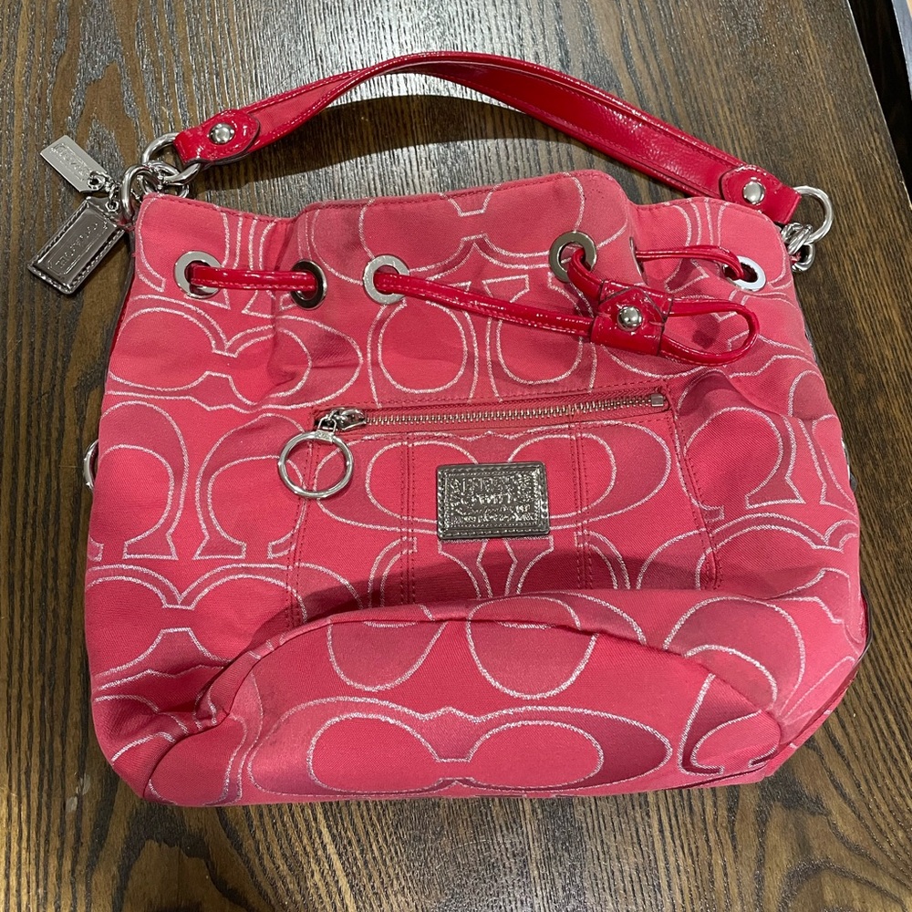 ✨SOLD✨ Coach Poppy Red Shoulder Bag